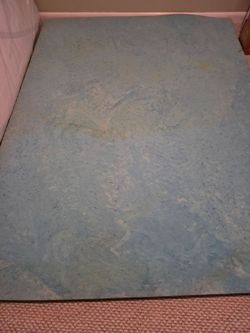 Queen Size Blue Gel Memory Foam Mattress Topper