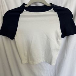 BNWOT - Raglan Sleeve White Shirt - Size Small