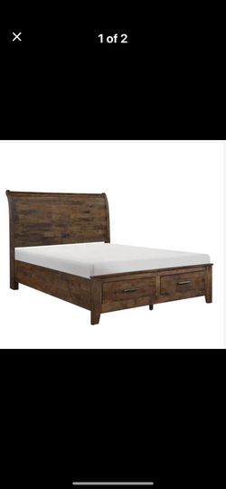 Cal king bed With Drawers and dresser “like new “