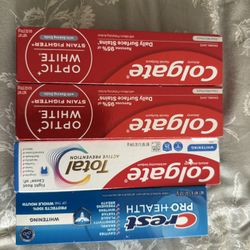 Colgate & Crest Toothpaste