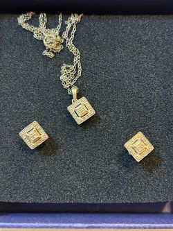 chain and earrings set