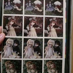 Vintage Current Inc Photo Jumbo Sticker Pack Dolls