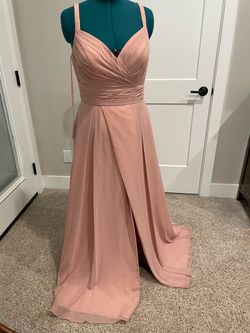 Blush Pink Chiffon Formal Gown