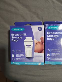 Breast milk storage bags