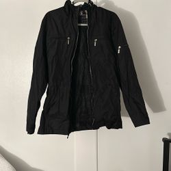 Black 5S APPAREL Motorcycle Jacket – Men’s (or Women’s) Large Size – Stylish & Protective