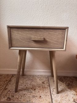 Wood nightstand