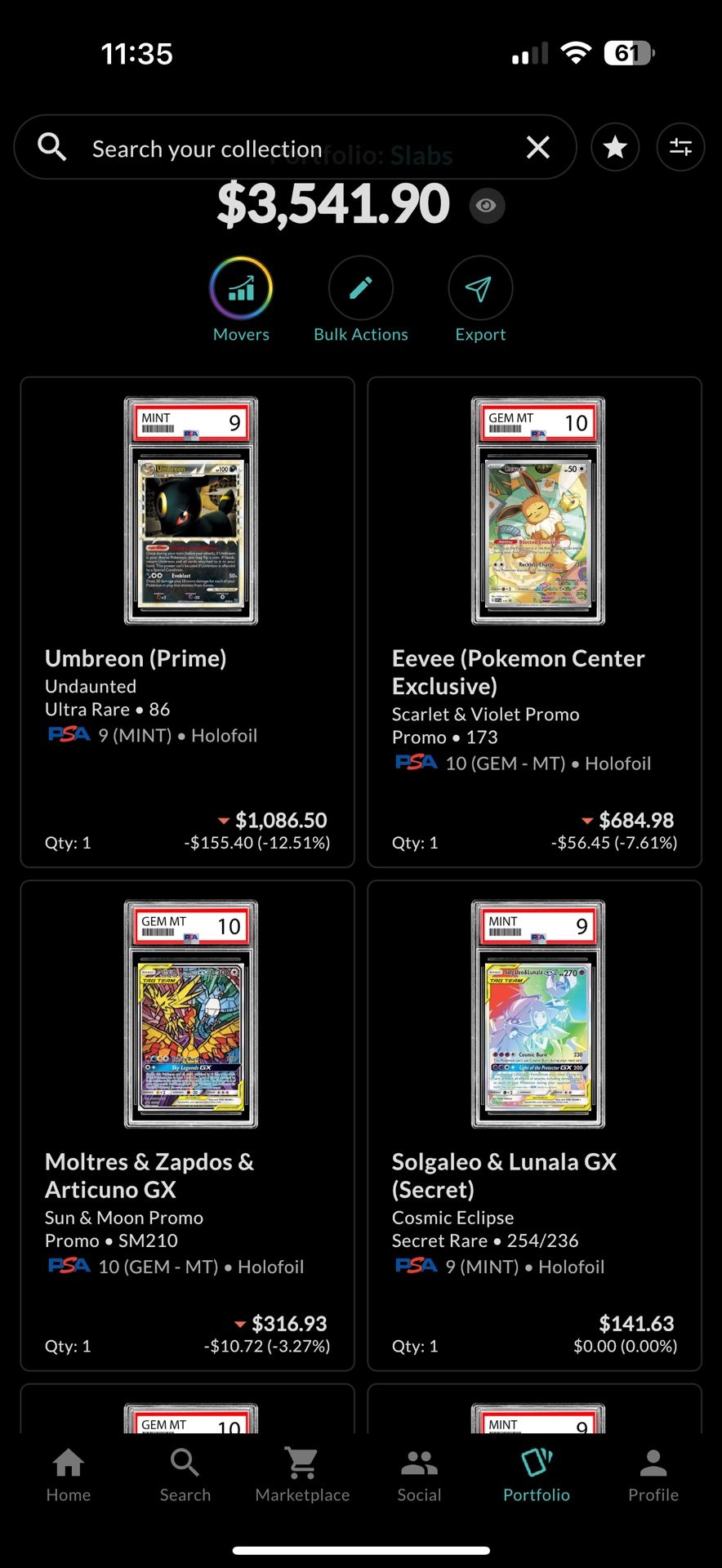 Pokemon Graded PSA Slabs (CGC Too)