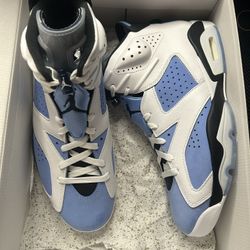 Jordan 6 UNC White Size 12 New