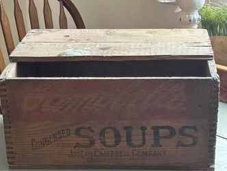 Vintage Campbell Soup Wooden Crate Box