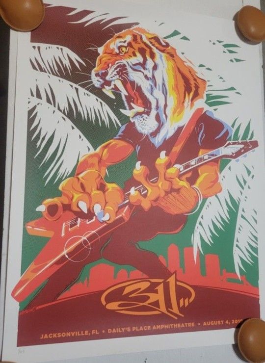 Nate Dino 311 Tiger Poster BRAND NEW