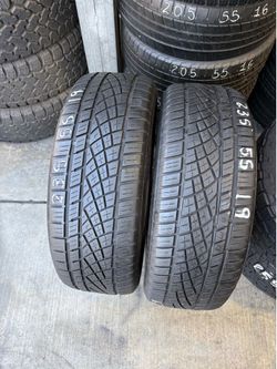 235/55r19 Two Continental Tires In Good Shape
