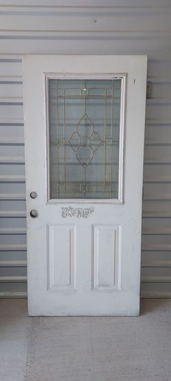 Steel 1/2 Lite Exterior Front Door 36x79
