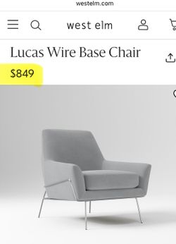 WEST ELM ARMCHAIR… Can Deliver