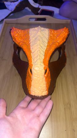 Dino Mask Furry/Therian Custom Painted Noise Interactive 