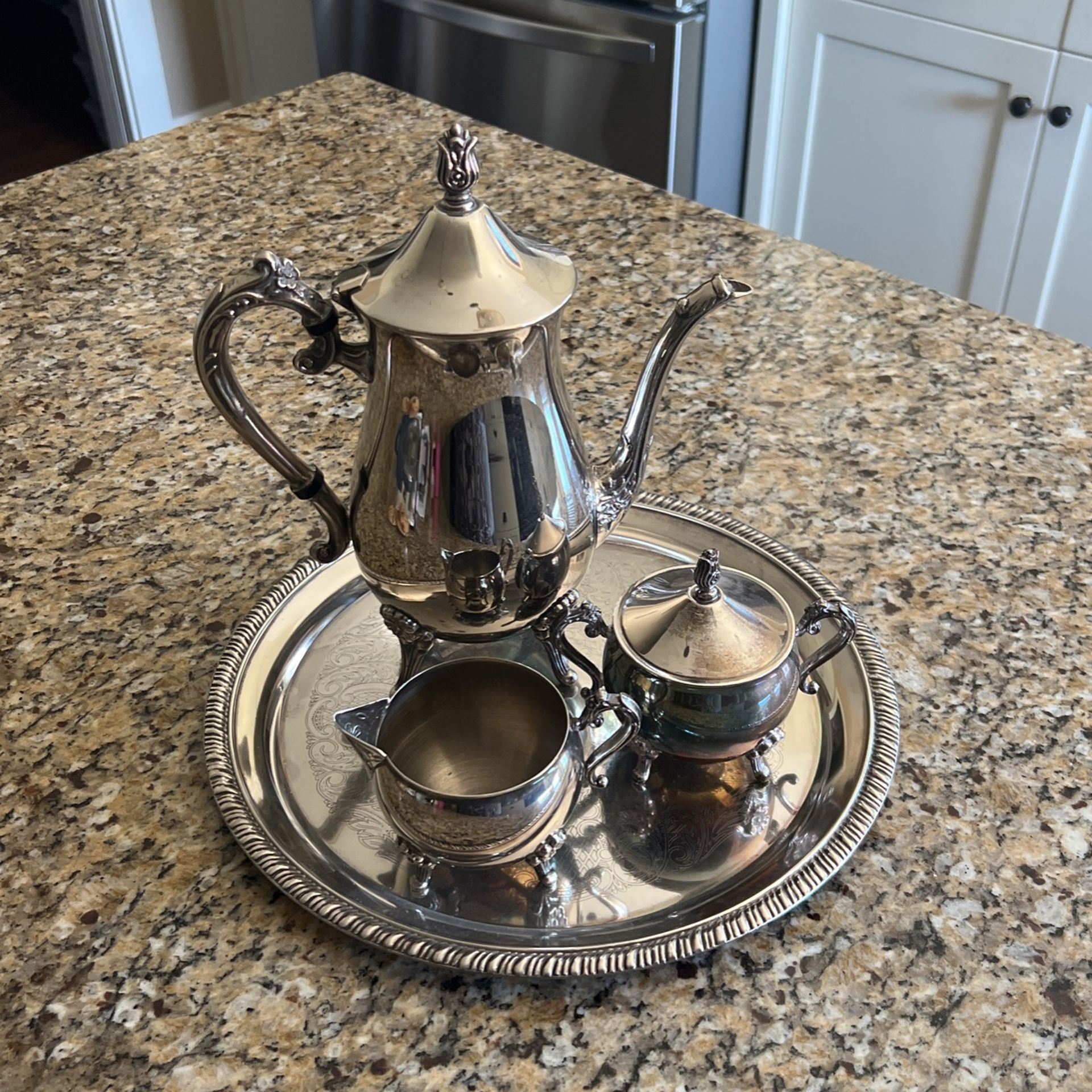 Leonard Silver 4-piece Tea Set