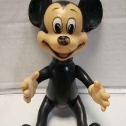 Vintage Rubber Mickey Mouse Black 