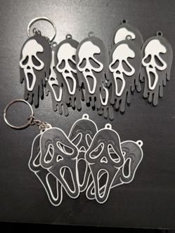 Ghost face keychains
