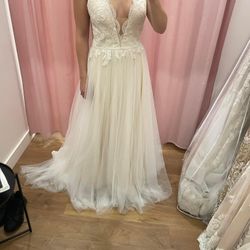 Whimsical Nature-inspired Wedding Gown