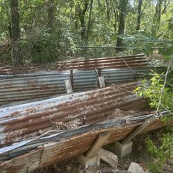 Vintage Corrugated Metal Sheets 