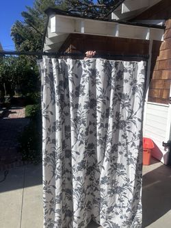 Shower Curtain and Rod 🚿