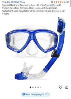 ProDive Snorkel set - Two Different Colors Available