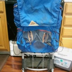 Vintage Kelty Large Blue External Aluminum Frame Hiking Camp Backpack