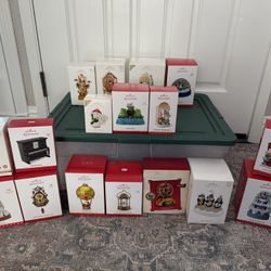17 Hallmark Keepsake Ornaments 