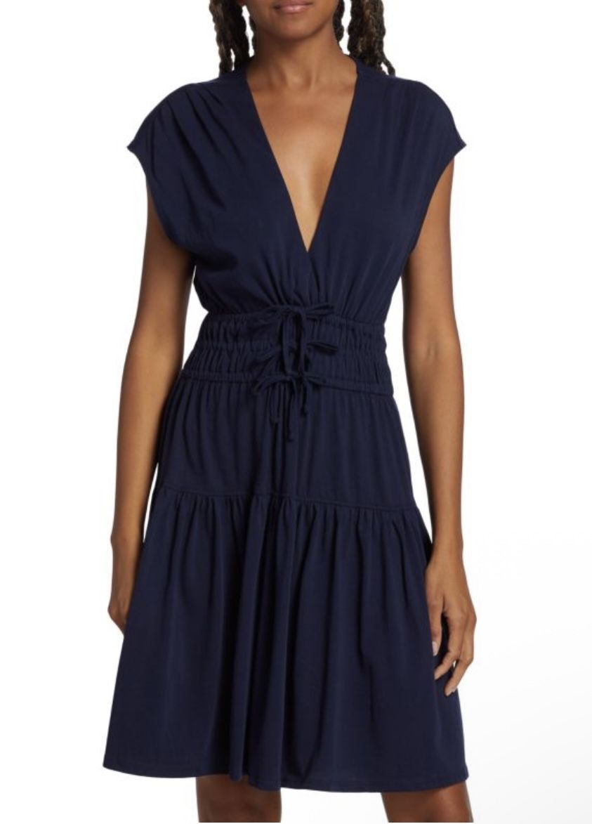 Derek Lam 10 Crosby Deep Blue Midi Dress