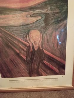 "The Scream" print by Edvard Munch