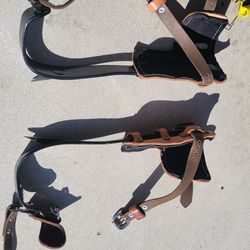 Buckingham Steel Climbers With Pads. Slightly Used