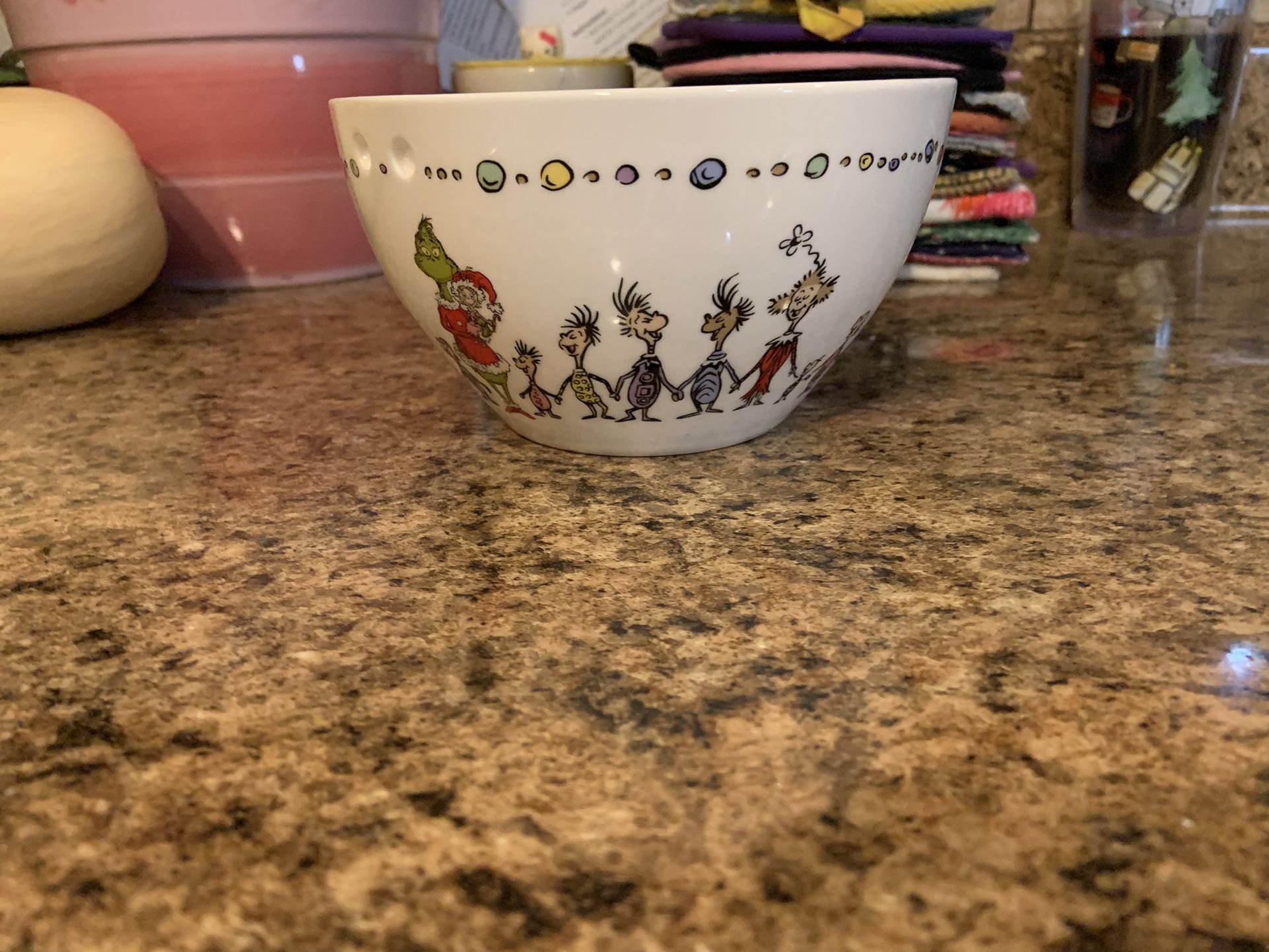 Grinch Who-ville Ramen Bowl 20 oz Ceramic Noodle Bowl