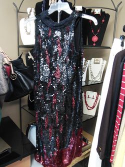 Sz small/medium black evening dress