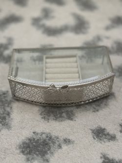 Rachel Roy Glass Jewelry Box