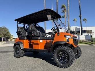 NEW 2026 BLP ZEVO Electric Golf Cart LSV - Orange - Street Legal 4 Seater