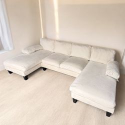 Elegant Neutral Sectional | DELIVERY AVAILABLE 