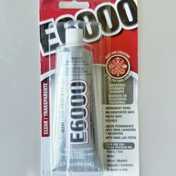 New E6000 transparent industrial strength adhesive
