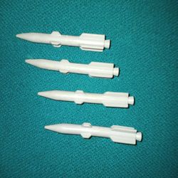 G.I Joe Wolverine Vehicle Missiles ( Vintage 1983 )