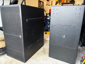 2 like new passive dual 18" subwoofer systems