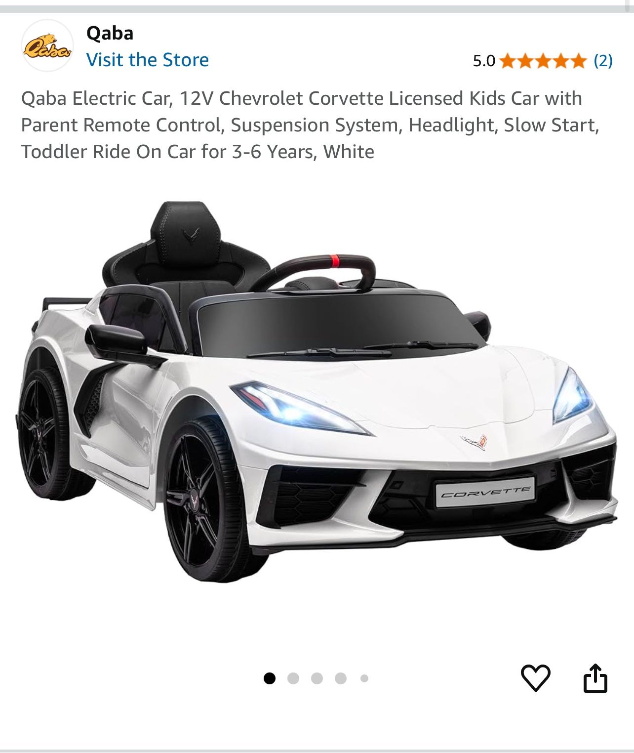 Kid Corvette Toy Car