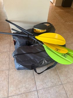 2 barely used (twice) Advanced Elements Kayaks.