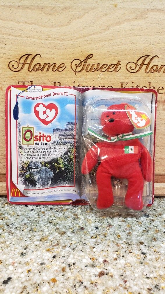 *** RARE TY Beanie Baby International Bears II Osito ***