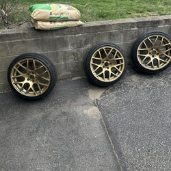 3 Rims Good No Tires 