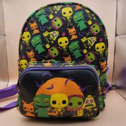 Disney The Nightmare Before Christmas Mini Backpack Glow In The Dark * New*