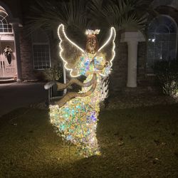 Perlite 6ft Sparkling Angel. With original box. Used 1 season. Indoor/Outdoor. Like new. 