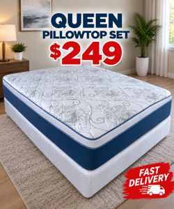 🇺🇸NEW QUEEN PILLOWTOP SET