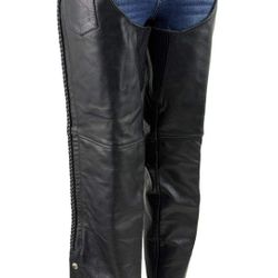 Xelement Braided Leather Chaps - Ladies Sz 20
