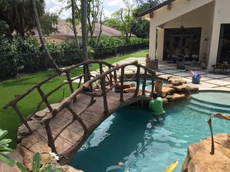 Exotic rock and wood look