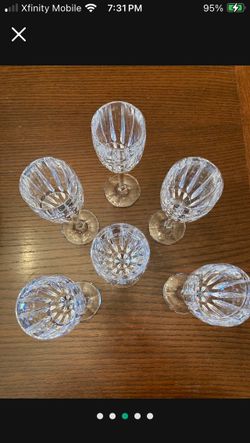 Mikasa crystal wine glasses