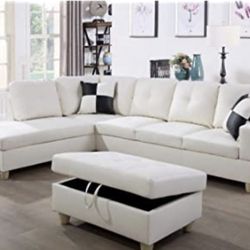 Sectional And Ottoman 