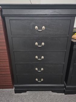 Black drawer chest furniture
